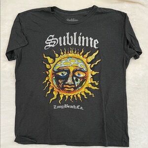 Gray Graphic Sublime Band T-Shirt